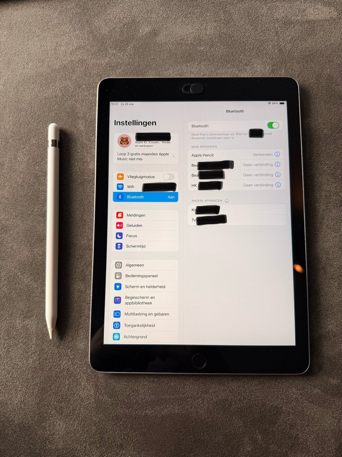 iPad 6e generatie met Apple Pencil, 10 inch, Apple iPad, Ophalen of Verzenden, Zo goed als nieuw