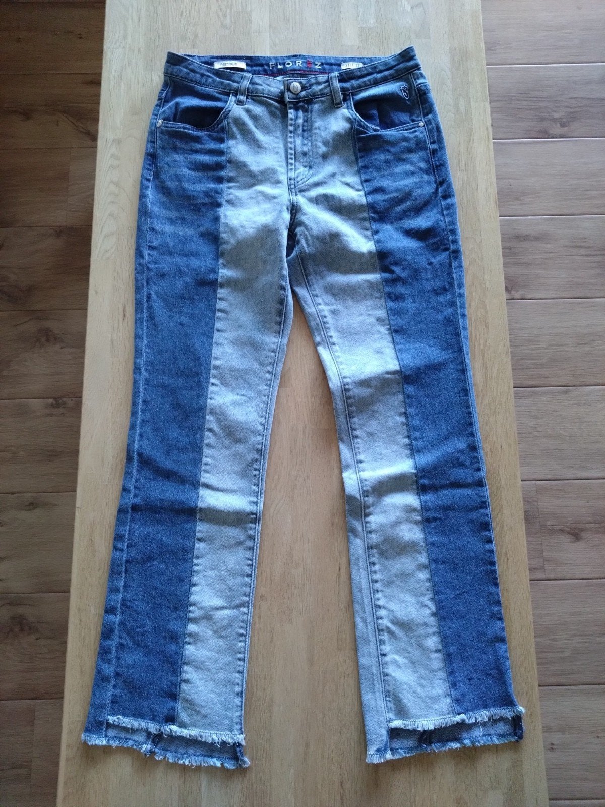 Florez Floor Straight Jeans - Tweekleurig Denim W29, Blauw, Ophalen of Verzenden, Zo goed als nieuw, W28 - W29 (confectie 36)
