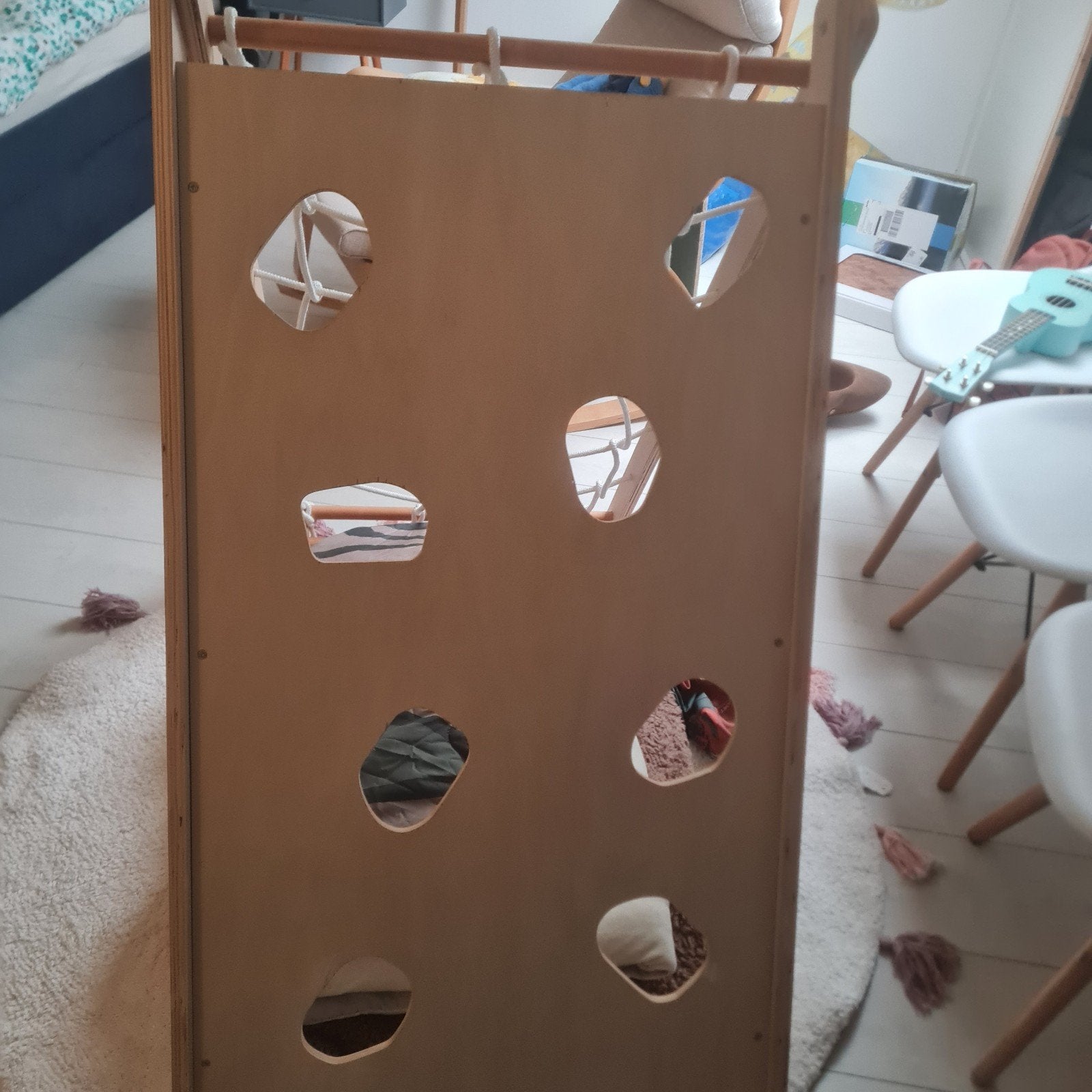 Driehoek met Klimnet en/Klimwand, Kinderen en Baby's, Ophalen, Zo goed als nieuw, Glijbaan