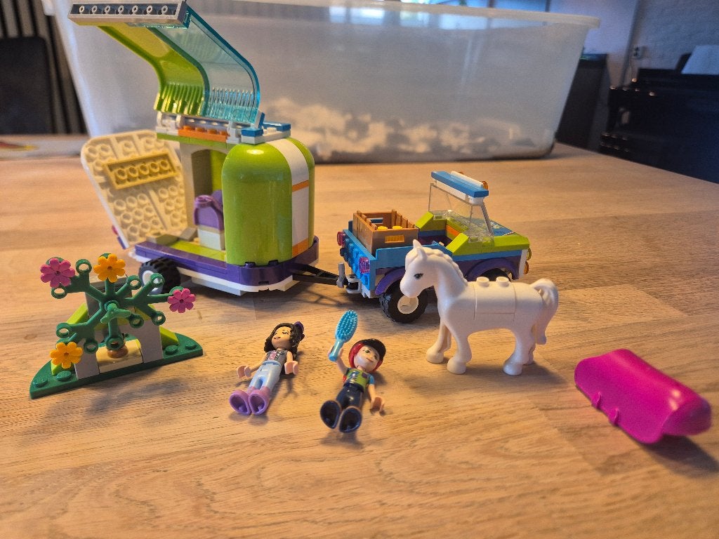 Lego friends mia's horse trailer 41371, Gebruikt, Lego, Friends, Ophalen of Verzenden