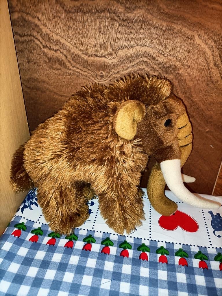 Mammoet knuffel 24 cm breed, Ophalen of Verzenden, Zo goed als nieuw, Overige typen