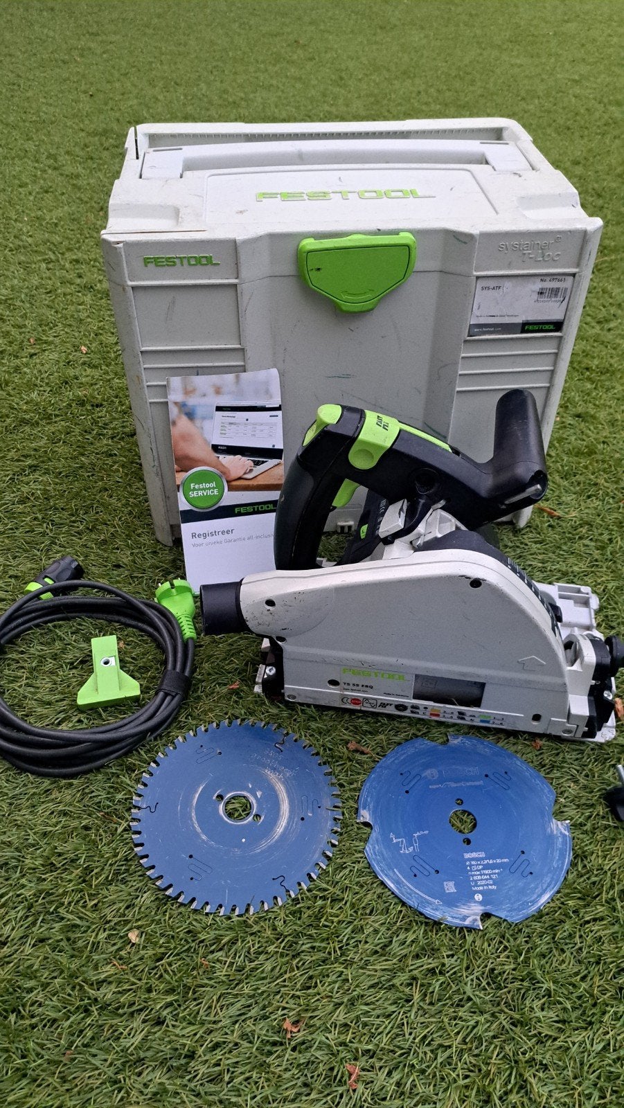 Festool TS 55 EBQ-plus invalzaag, Ophalen, Invalzaag, Zo goed als nieuw, 30 tot 70 mm