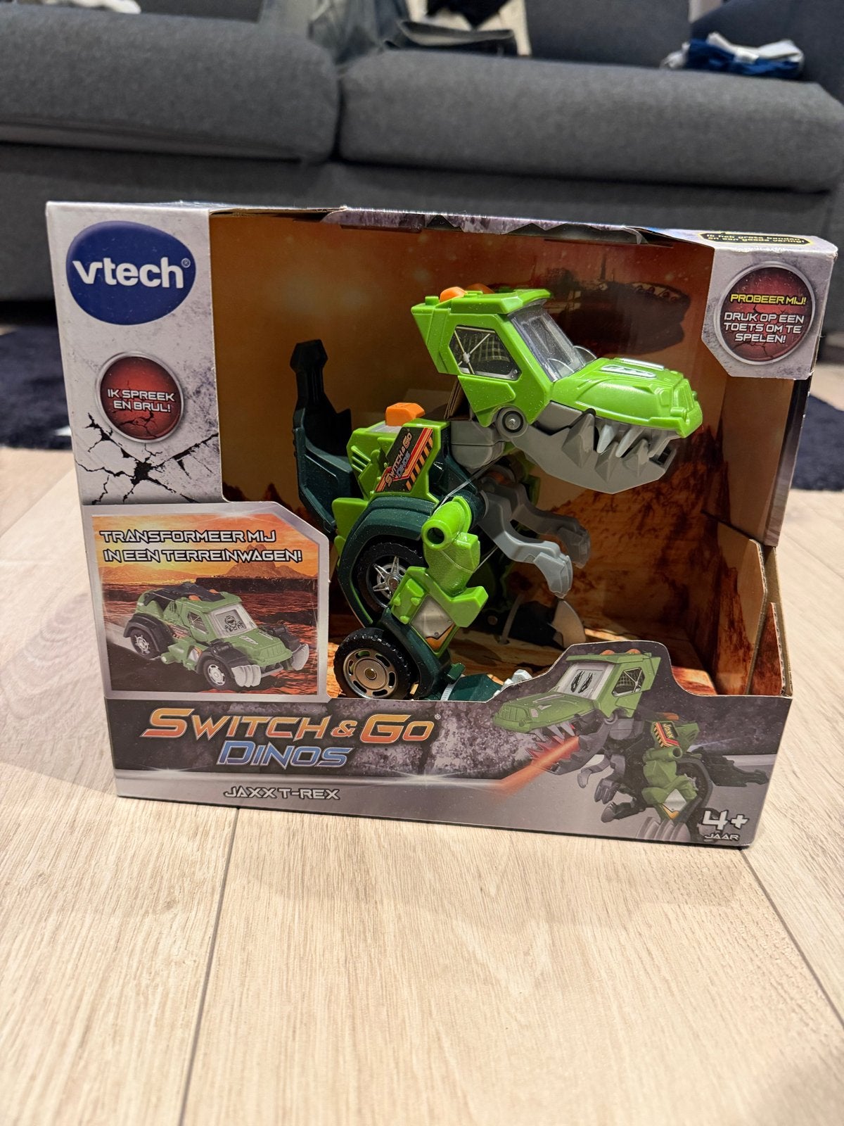 VTech Switch & Go Dinos Jaxx T-Rex transformeert, Ophalen of Verzenden, Nieuw, Jongen of Meisje