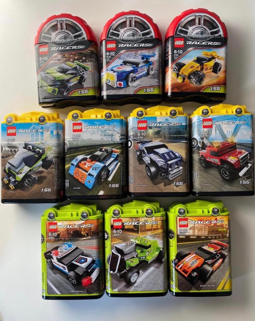 Lego Racers8119-8121-8122-8192-8193-8194-8195-8301-8302-8304, Ophalen, Zo goed als nieuw