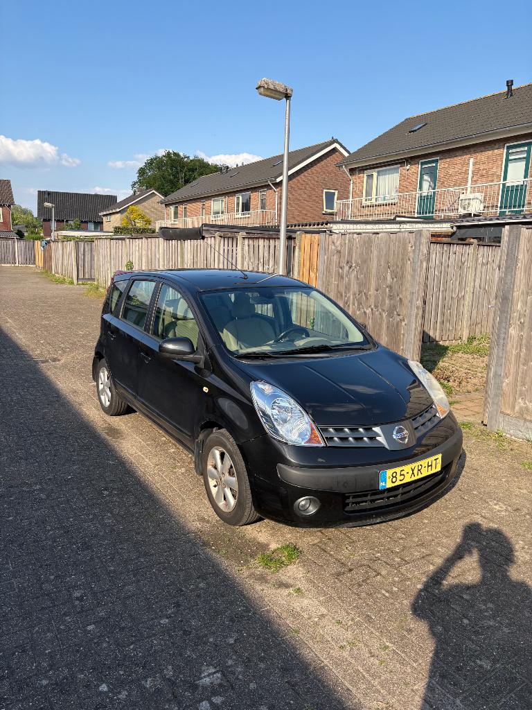 Nissan Note 1.4 16V 2007 Zwart, Voorwielaandrijving, 40 €/maand, 4 cilinders, Zwart