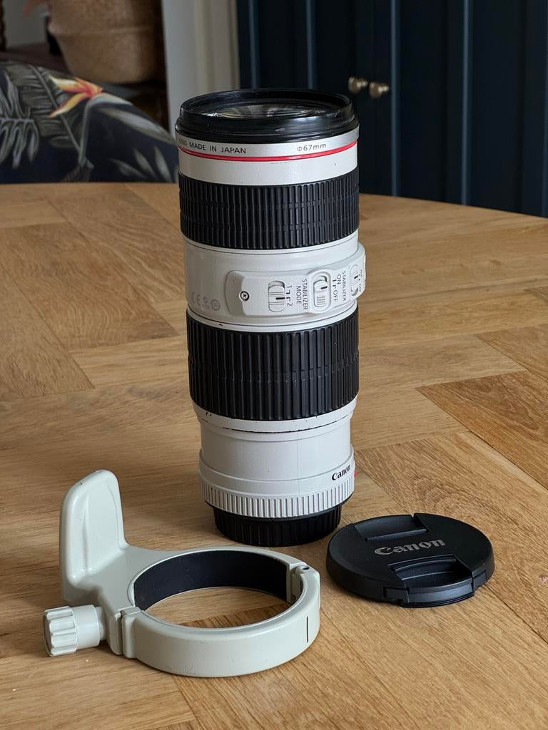 Canon EF 70-200mm f/4 L IS USM Telelens, Ophalen of Verzenden, Gebruikt, Telelens, Zoom