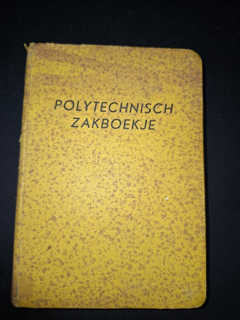 Polytechnisch zakboekje 1956, Ophalen of Verzenden, Gelezen, Overige onderwerpen