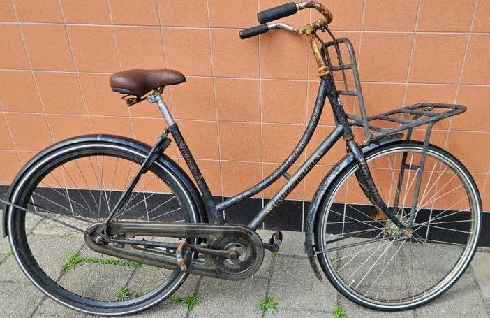 Stevige damesfiets transportfiets stationsfiets, Fietsen en Brommers, Ophalen, Gebruikt