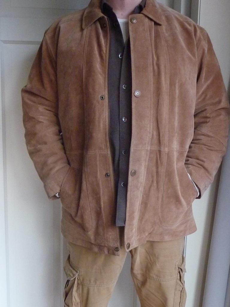 VINCISTAR, USA, camel leren jas, maat 54, genuine leather, Kleding | Heren, Jassen | Zomer, Zo goed als nieuw, Maat 52/54 (L)