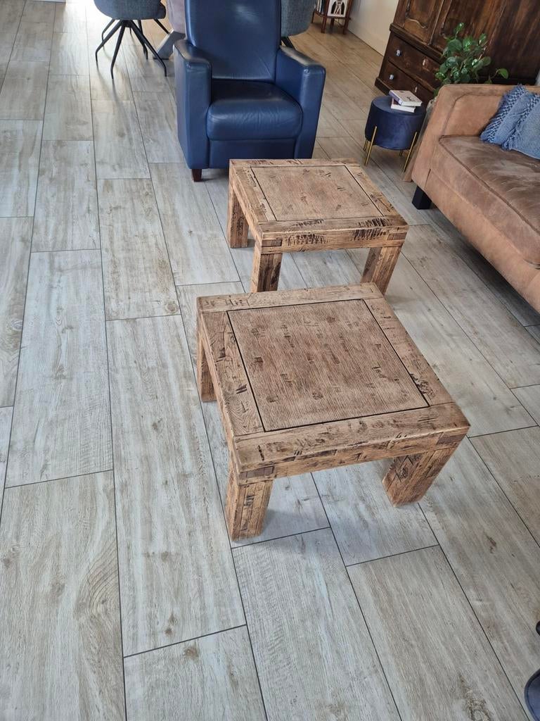 Eiken salon tafels, Huis en Inrichting, Complete inboedels, Ophalen