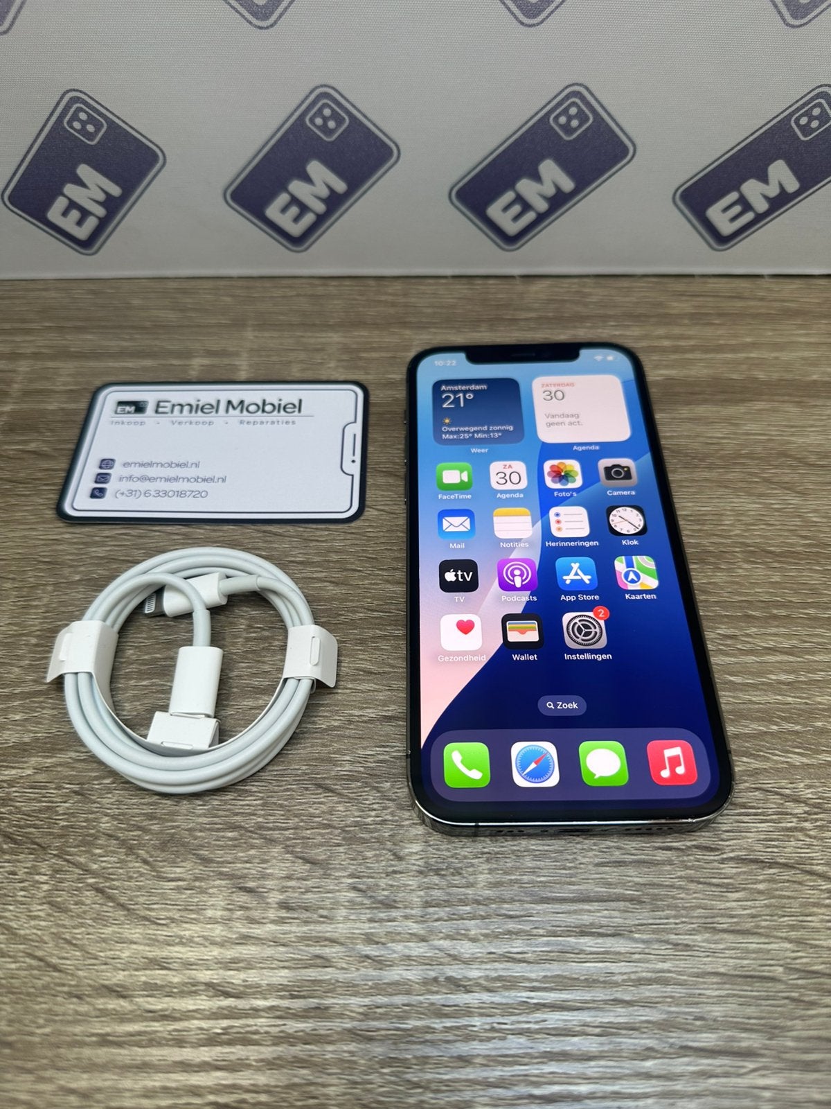 iPhone 12 Pro - 128GB / batterij 100% / garantie, 128 GB, Blauw, Zo goed als nieuw, IPhone 12 Pro