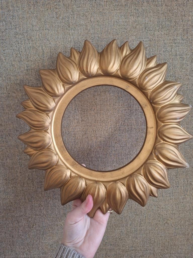Gouden Zon Decoratie / Spiegel Lijst/ plafond, Ophalen of Verzenden, Gebruikt