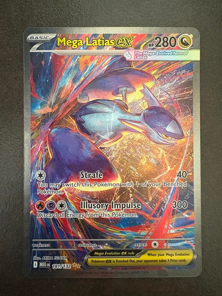 Pokémon Kaart Mega Latias EX 181/132 Full Art Foil, Ophalen of Verzenden, Zo goed als nieuw, Losse kaart, Foil