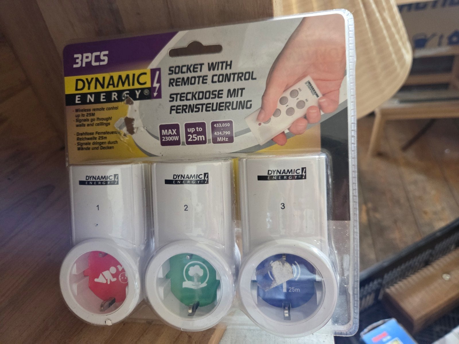 3x Stopcontact met Afstandsbediening - Dynamic Energy