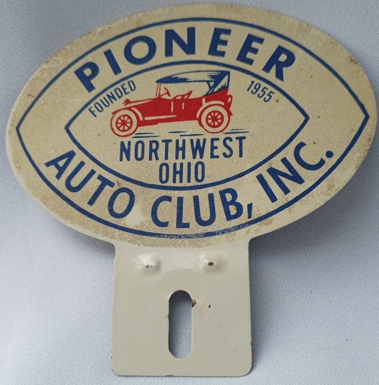 Metalen clubembleem/grille badge "Pioneer Auto Club" USA, Verzenden, Gebruikt, Auto's