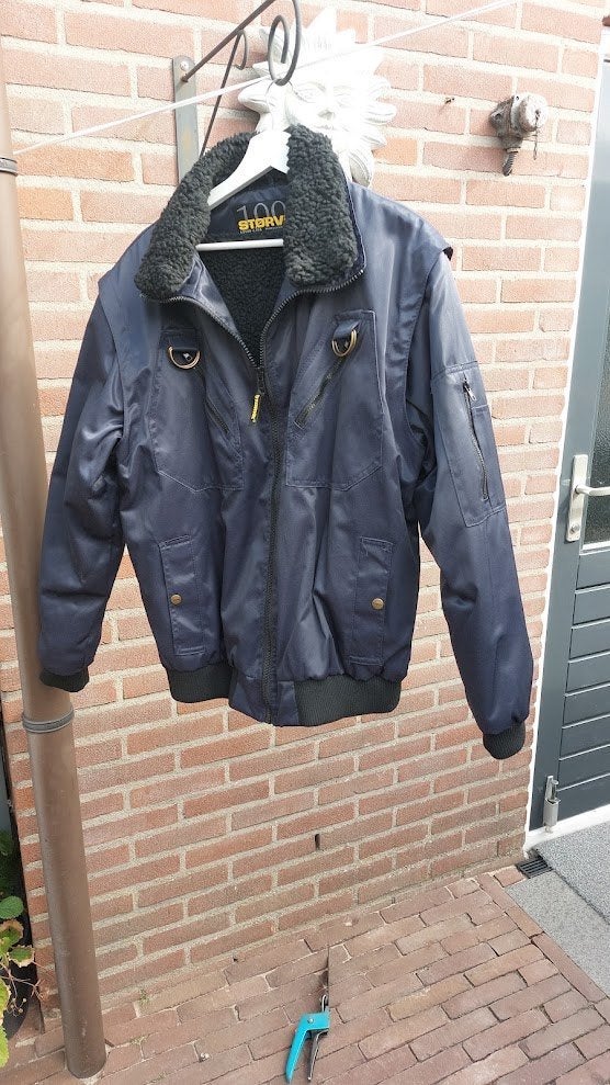 Störvik Stockholm Pilotjack donkerblauw maat L heren, Heren, Nieuw, Ophalen of Verzenden, Jas
