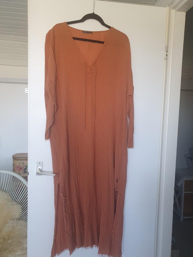 Zara jurk brique - heerlijk dragend, Kleding | Dames, Overige kleuren, Zara, Ophalen of Verzenden, Knielengte