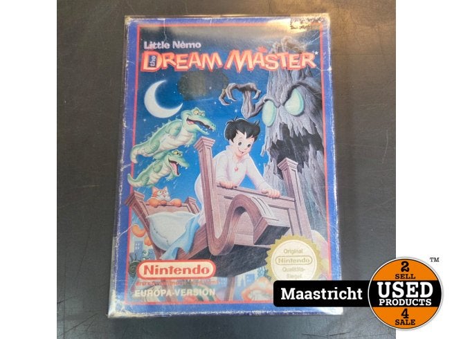 Little Nemo The Dream Master-Standaard (NES) Gebruikt, Nintendo, Zo goed als nieuw, Support@nintendo.com, 11-1 Hokotate-cho, Kamitoba, Minami-ku
Kyoto 601-8501
Japan