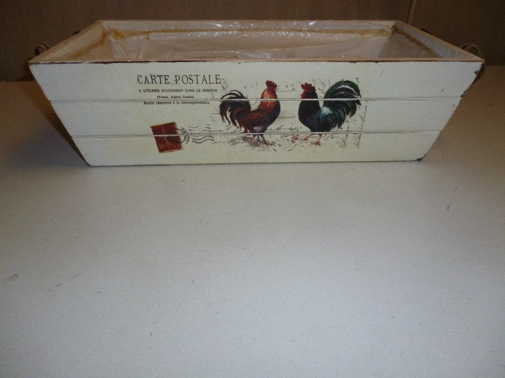 houten bak met kippen erop, Ophalen of Verzenden, Rechthoekig, Hout