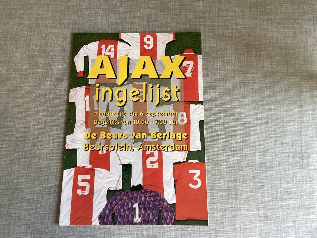 Programma van de tentoonstelling in de beurs van Berlage, Verzamelen, Ophalen of Verzenden, Buitenlandse clubs, Boek of Tijdschrift