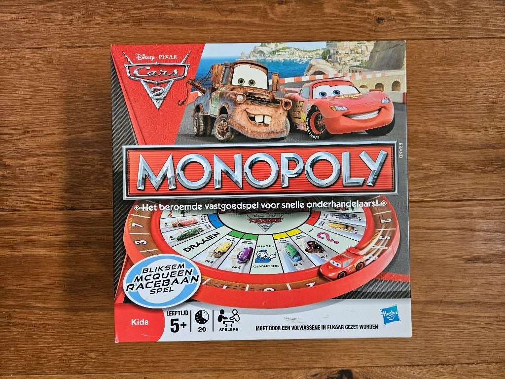 Monopoly Cars, Drie of vier spelers, Ophalen of Verzenden, Zo goed als nieuw, Hasbro