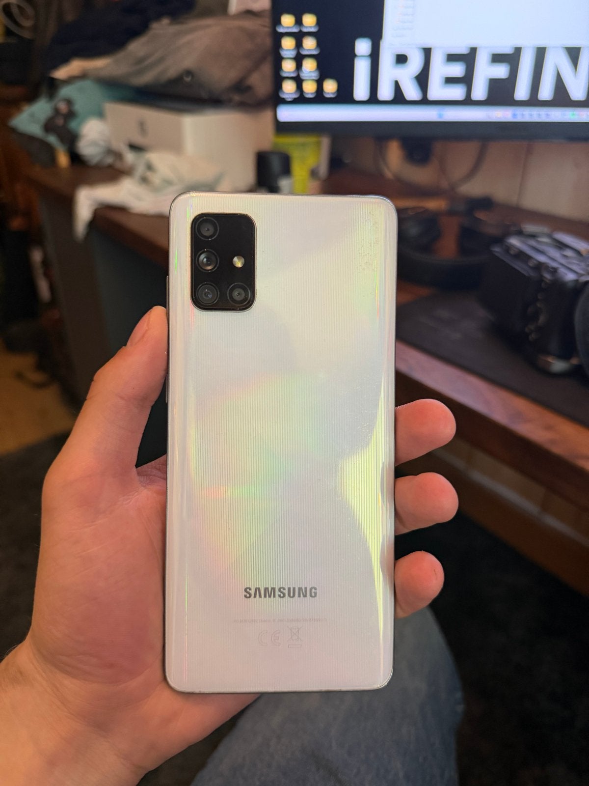 Samsung Galaxy A71 - Zo goed als nieuw, Telecommunicatie, Mobiele telefoons | Samsung, Ophalen, Wit, Touchscreen, Zo goed als nieuw