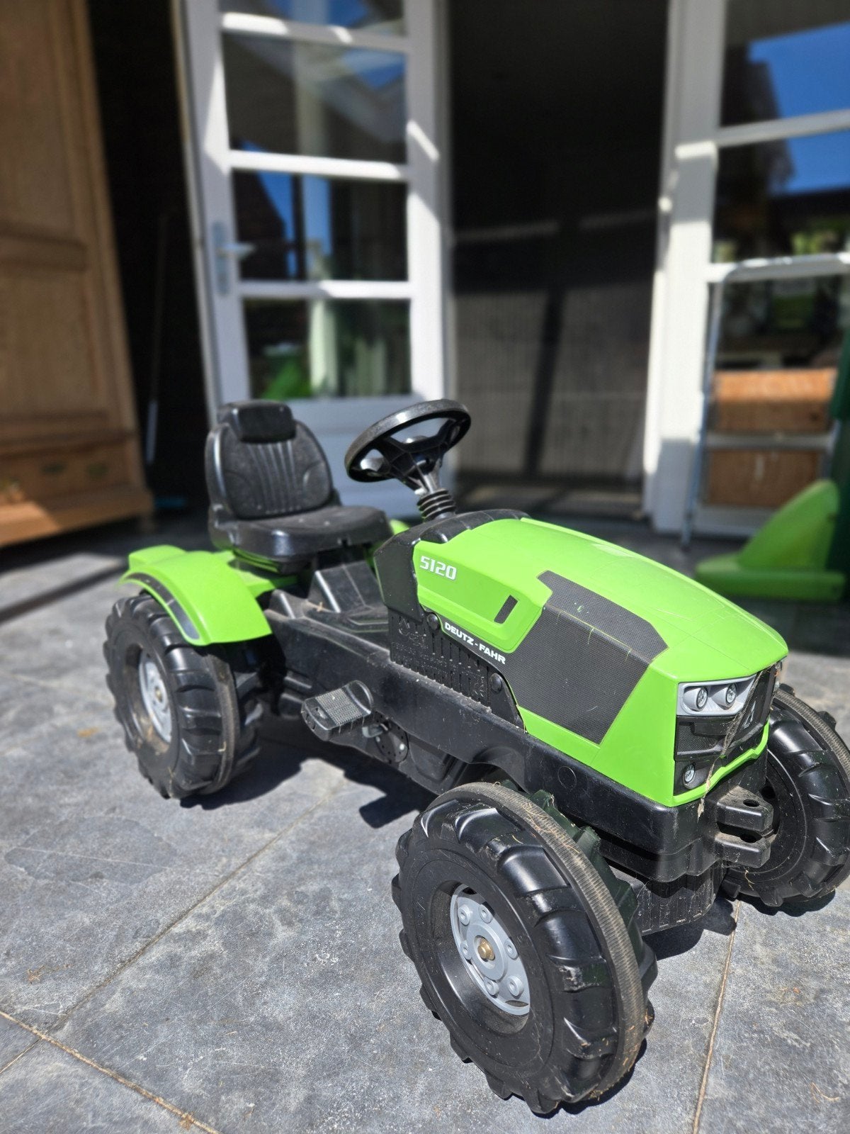 Traptrekker Rolly Toys Farmtrac Deutz-Fahr 5120, Ophalen, Zo goed als nieuw, Trapvoertuig