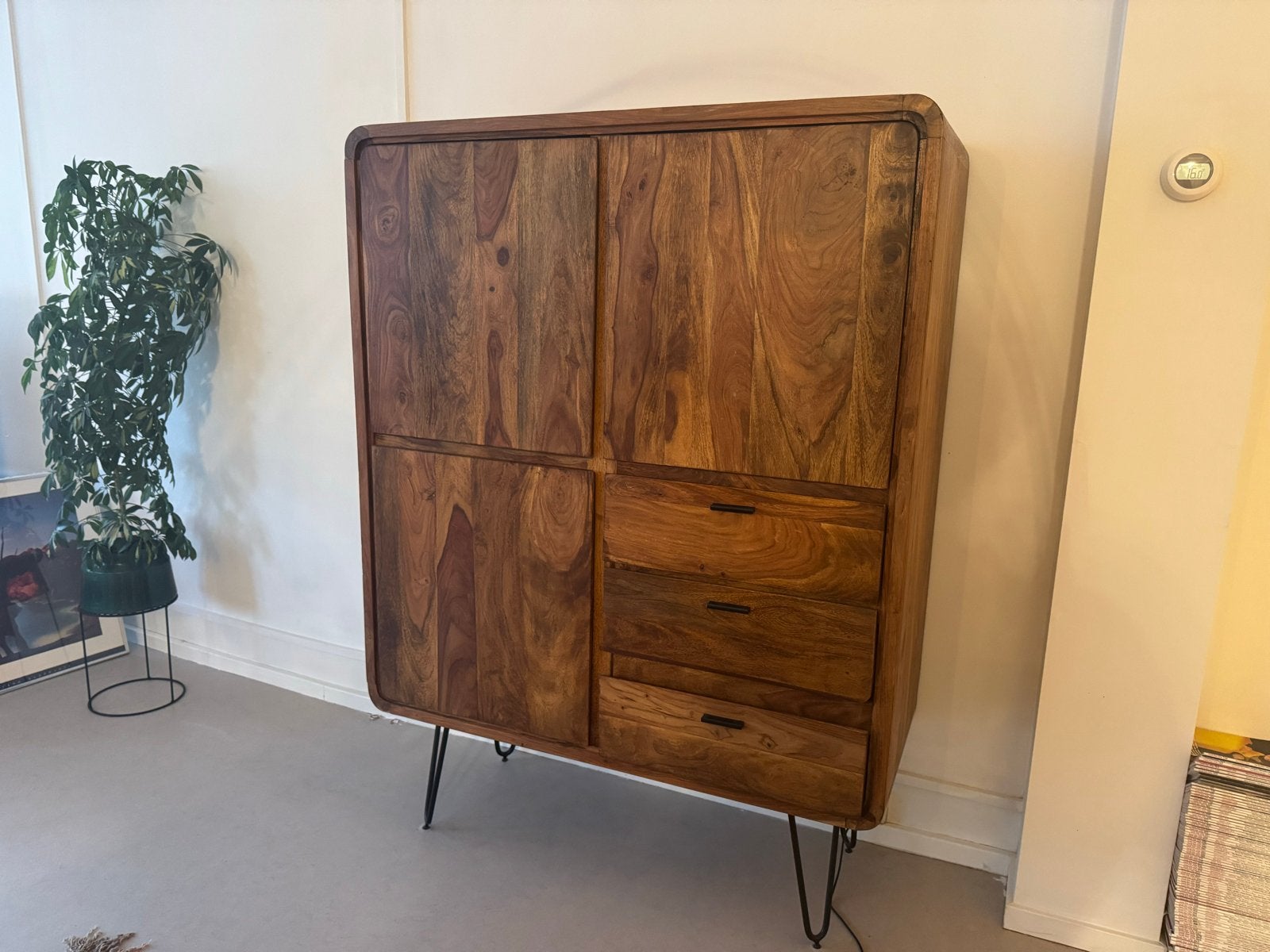 Sheesham meubelset - Salontafel, TV-meubel, kast, eettafel, Ophalen, Zo goed als nieuw