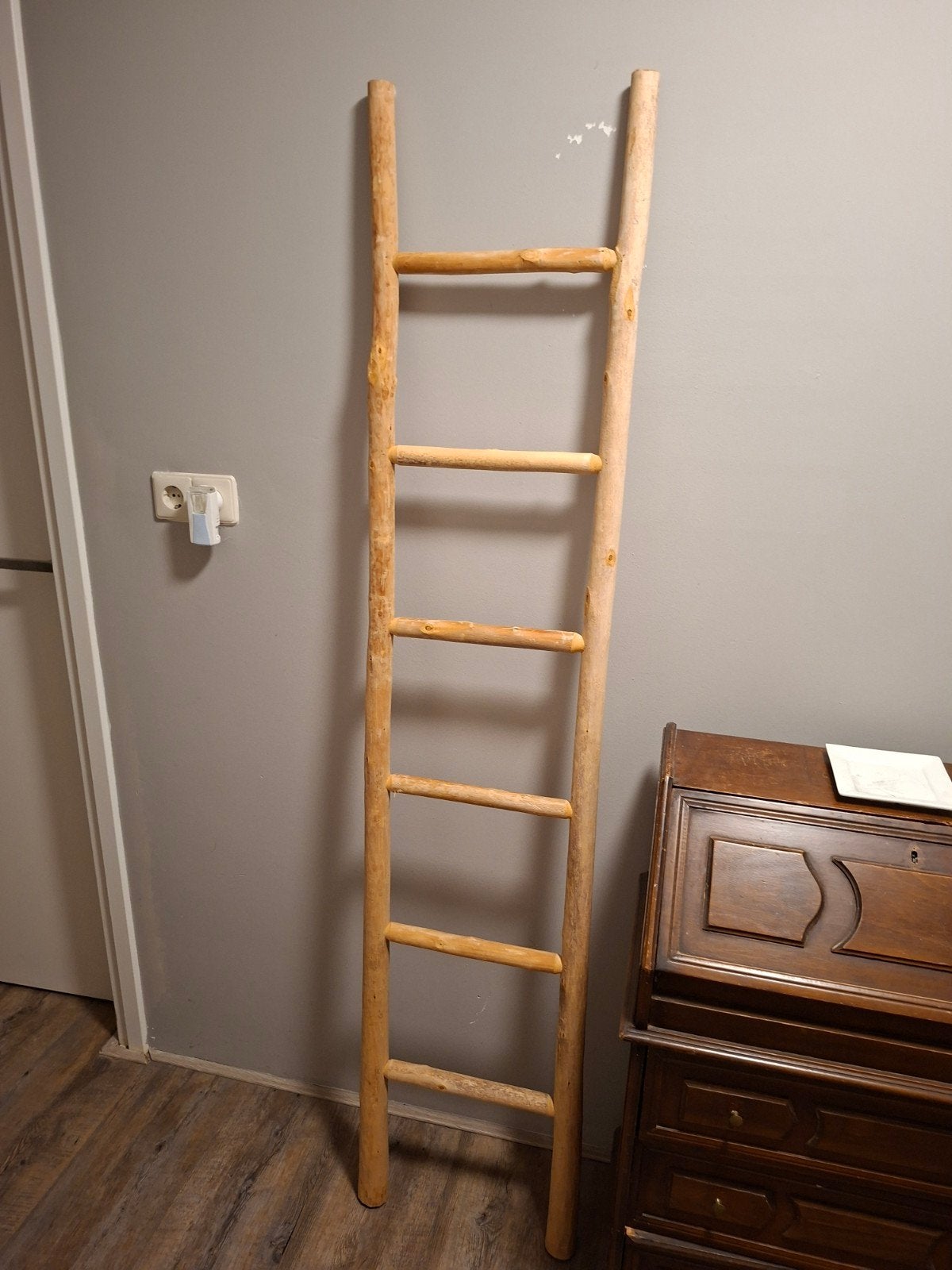 Decoratieve houten ladder - Rustieke stijl, Huis en Inrichting, Ophalen