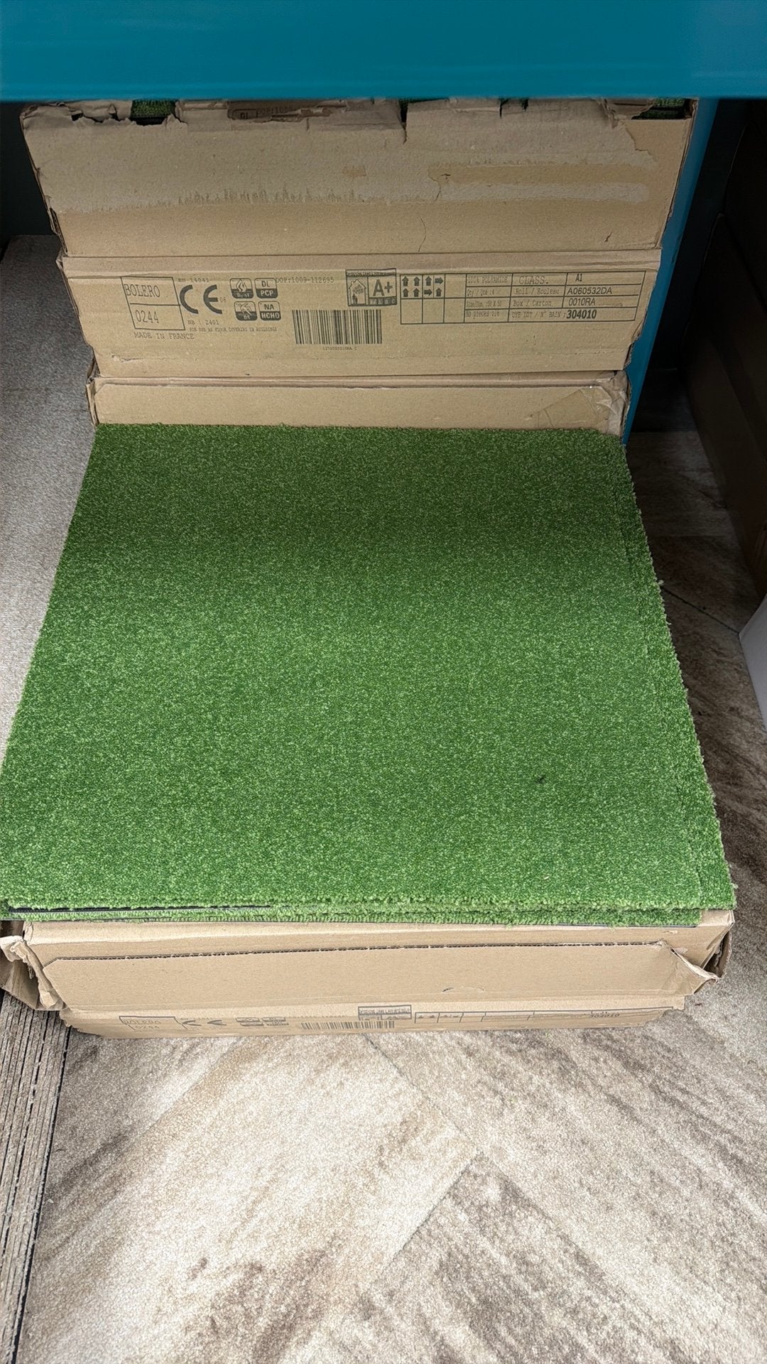 29.00 MTR/2 TAPIJTTEGELS BOLERO  TOP! KWALITEIT, Ophalen, Nieuw, 10 tot 25 m², Groen