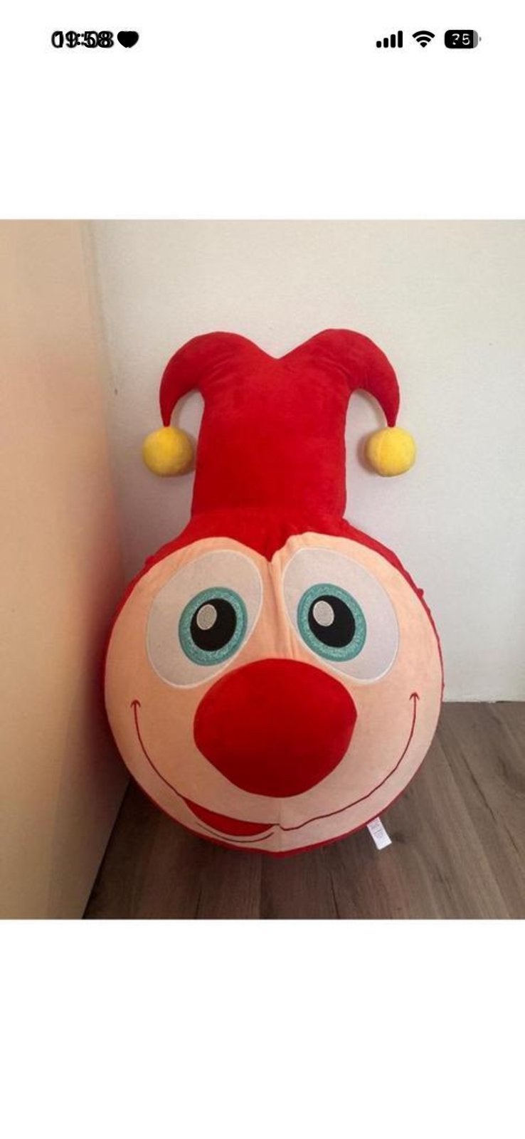 Efteling Jokie pluche xxl bal, Ophalen of Verzenden, Zo goed als nieuw, Overige typen