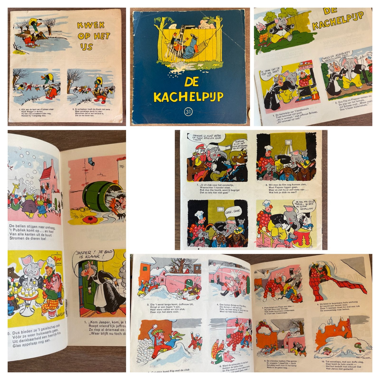 Flipje Tiel De kachelpijp - Kwek op het ijs, Meerdere stripboeken, Ophalen of Verzenden, Gelezen