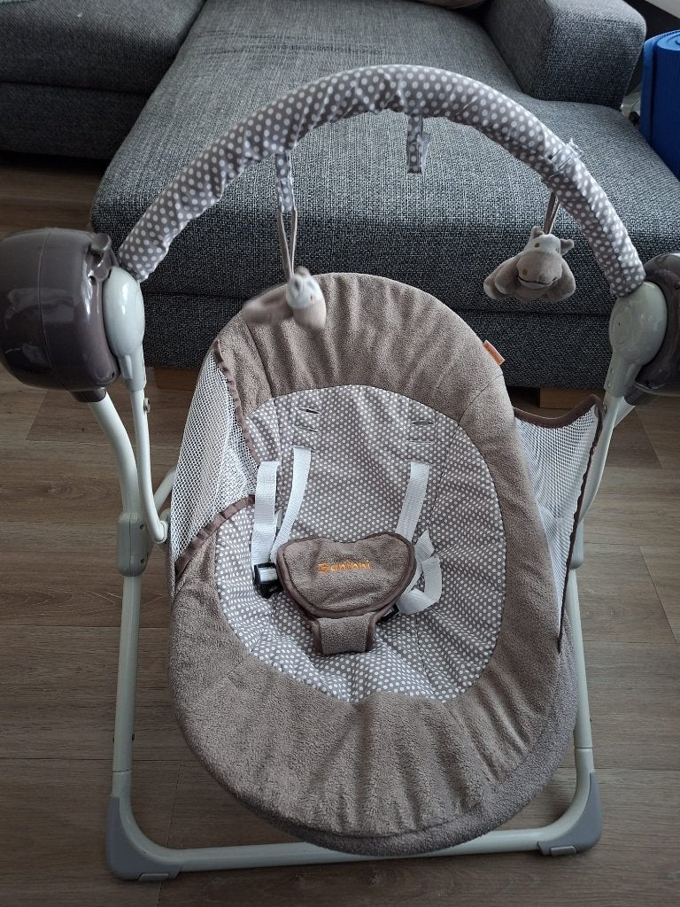 Baninni elektrische babyschommel/wipstoel met muziek & timer, Overige merken, Schommelstoel, Ophalen of Verzenden, Met gordel(s) of riempje(s)