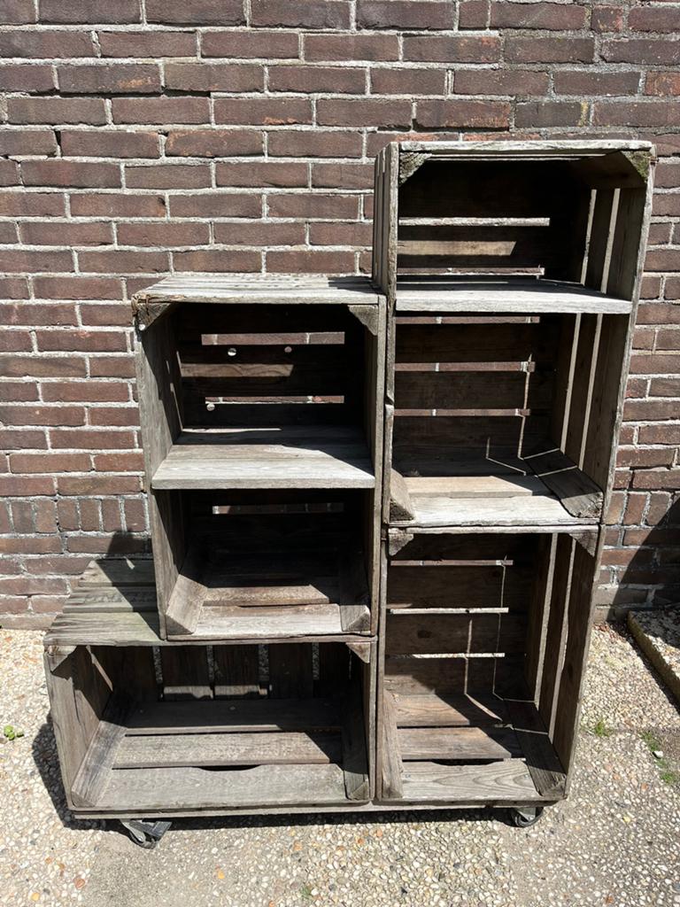 Kast van diverse fruitkisten, Ophalen, Gebruikt, 75 cm of meer