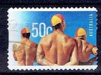 Australia - cat.nr. 2791 - Watersporten - 50c - gebr, Postzegels en Munten, Ophalen of Verzenden, Gestempeld