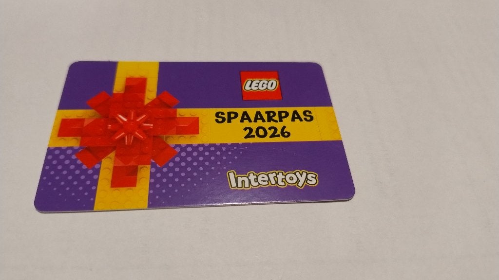 Lego spaarpas Intertoys 14 punten, Eén persoon, Kortingsbon