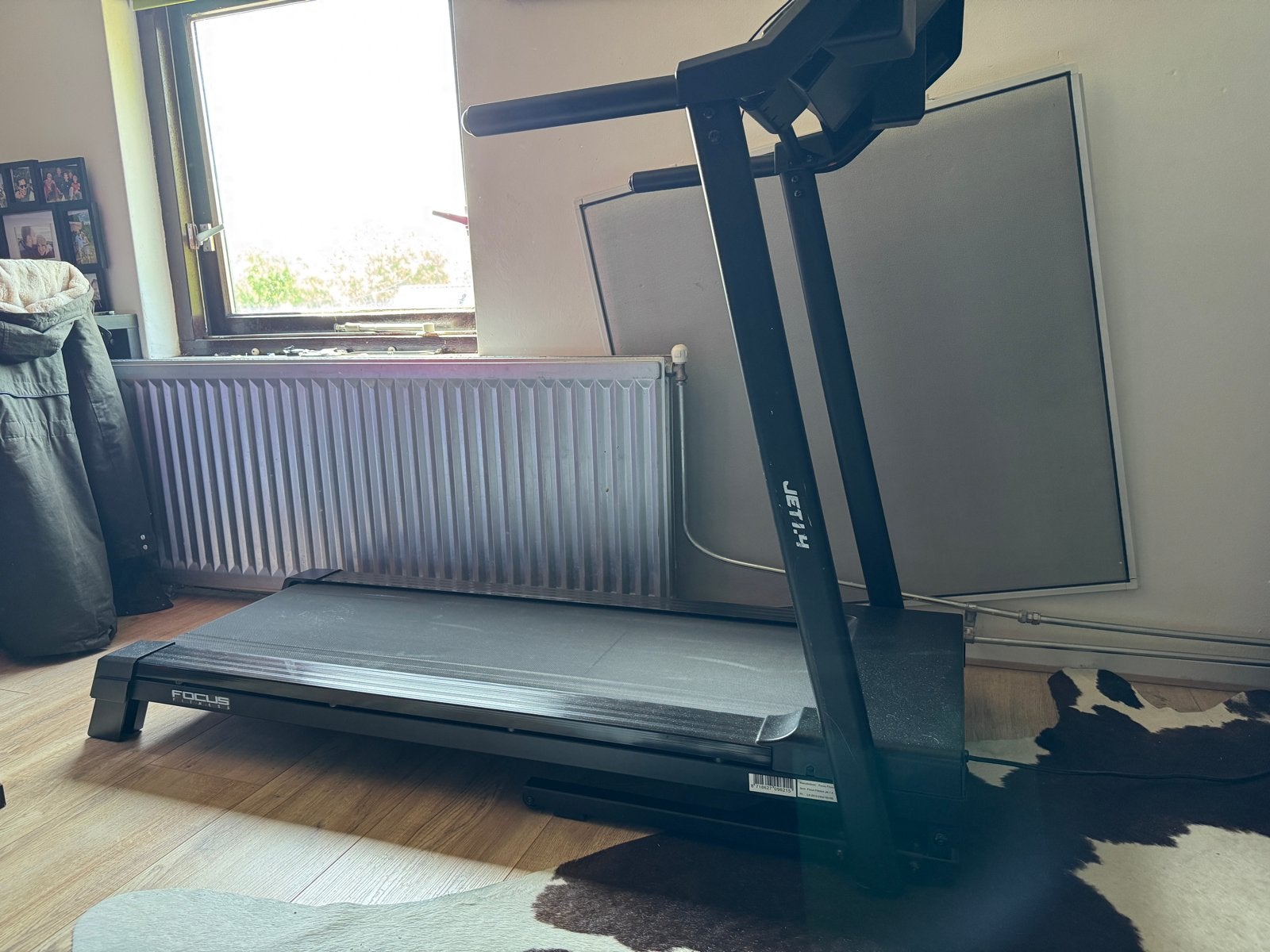 Inklapbare Loopband Focus Fitness Jet 1.4 - 16 km/u, 12 prog, Sport en Fitness, Fitnessapparatuur, Ophalen, Gebruikt, Metaal, Loopband