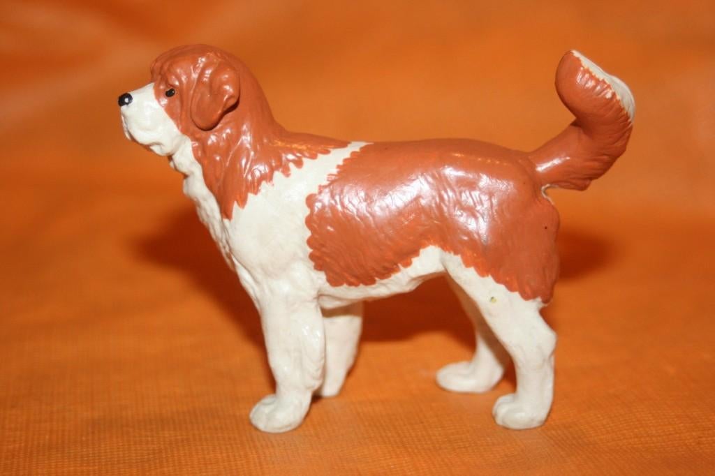 Schleich 13203 sint Bernhard, dierfiguur, Ophalen of Verzenden, Gebruikt, Hond of Kat, Beeldje of Figuurtje