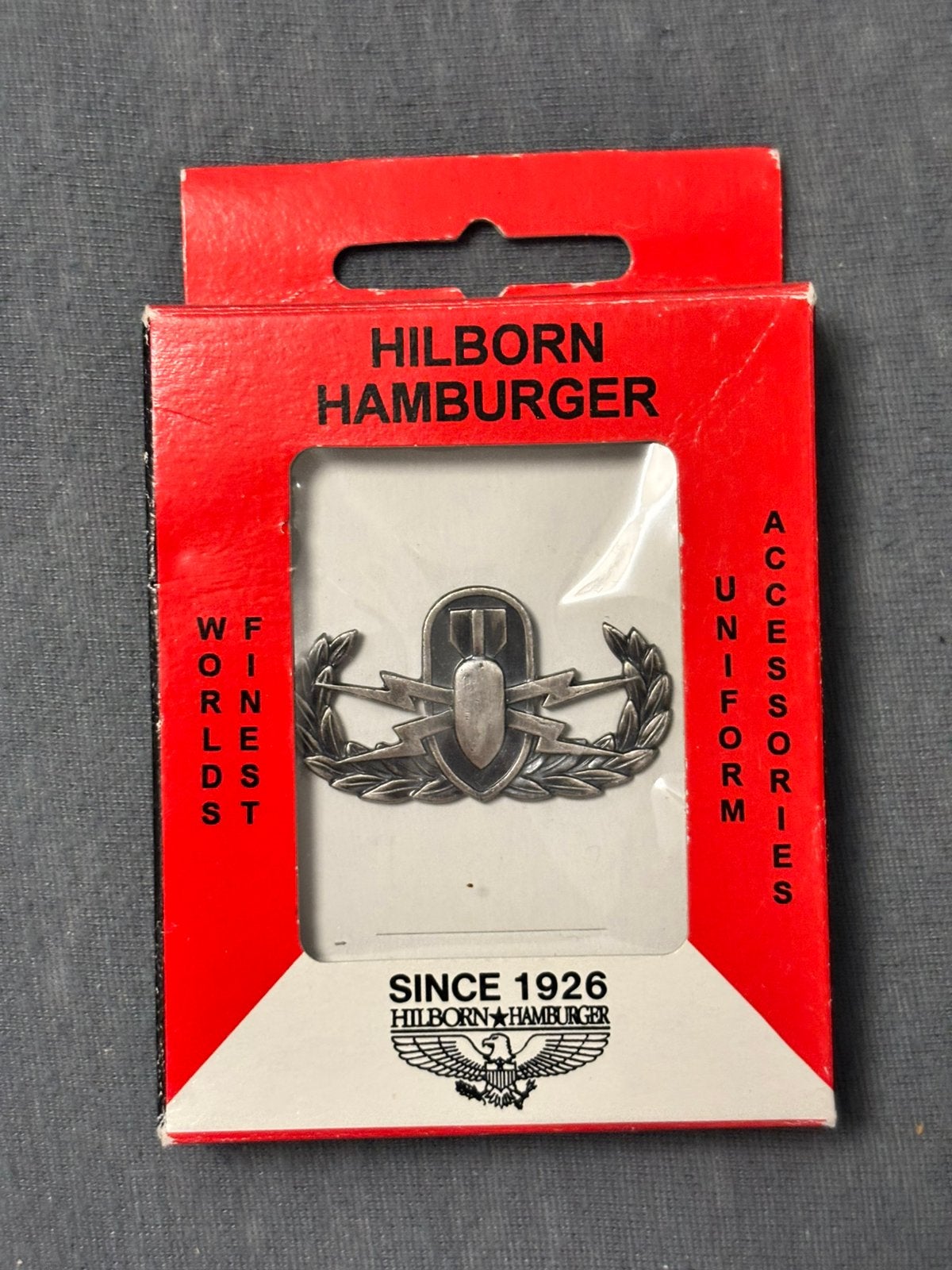 Us EOD embleem in doosje, Verzenden, Landmacht, Amerika, Embleem of Badge