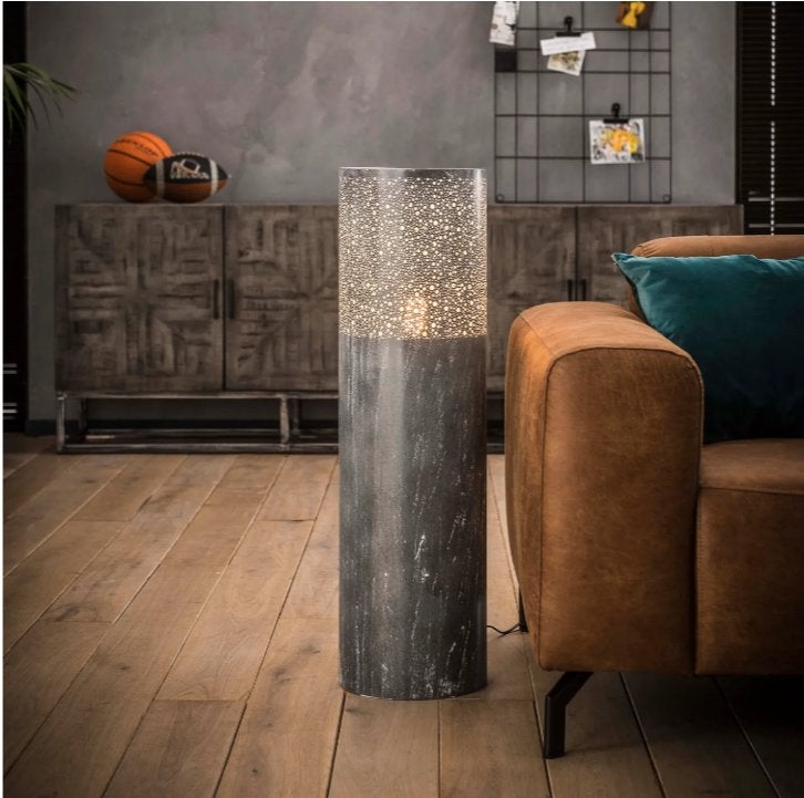 Vloerlamp cilinder Ø25 betonlook – Grijs, 90 cm – NIEUW, Ophalen of Verzenden, Nieuw, Minder dan 100 cm