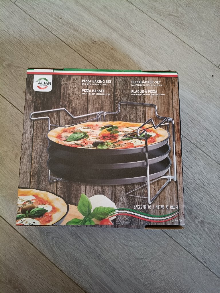 Pizzabakplaat (3-lagen), Huis en Inrichting, Keuken | Keukenbenodigdheden, Ophalen, Overige typen, Nieuw, Meerkleurig