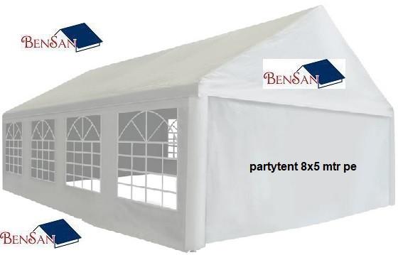 partytent feest tent 8x5 mtr pe huren tenten bensan enter, Ophalen, Zo goed als nieuw, Overige