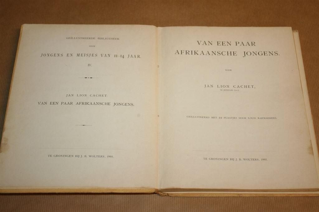 Van een paar Afrikaansche jongens. Cachet. Kluitman 1905., Ophalen of Verzenden, Gelezen