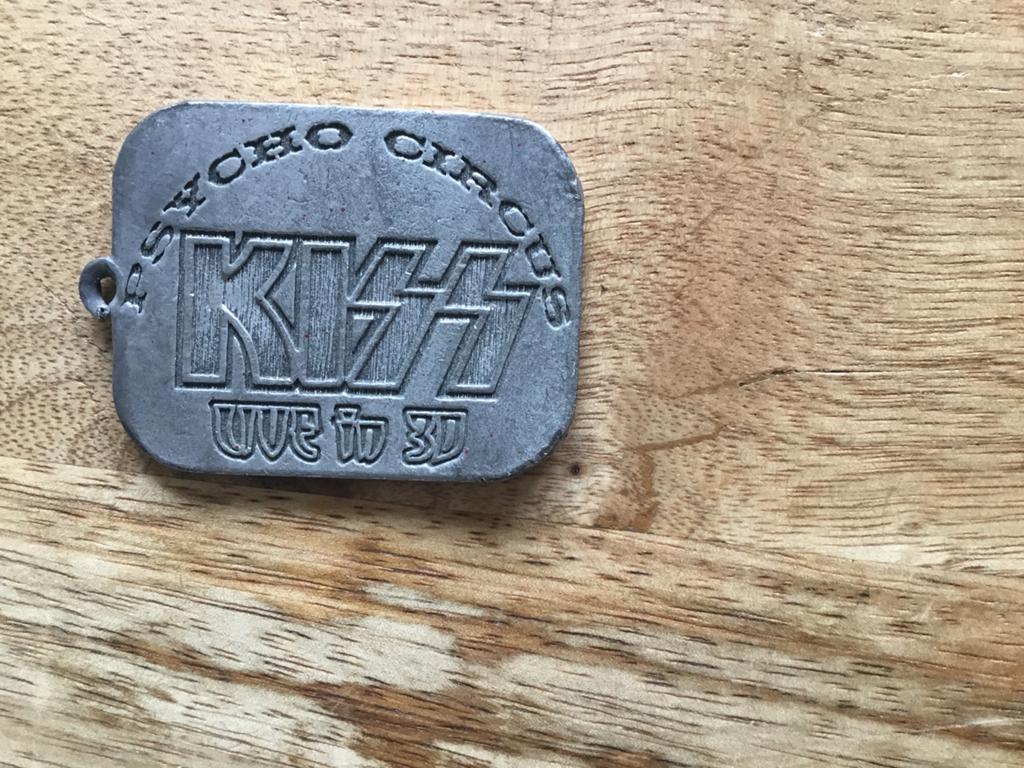 Kiss Psycho Circus Sleutelhanger Zware IJzeren Uitvoering, Ophalen of Verzenden, Gebruikt