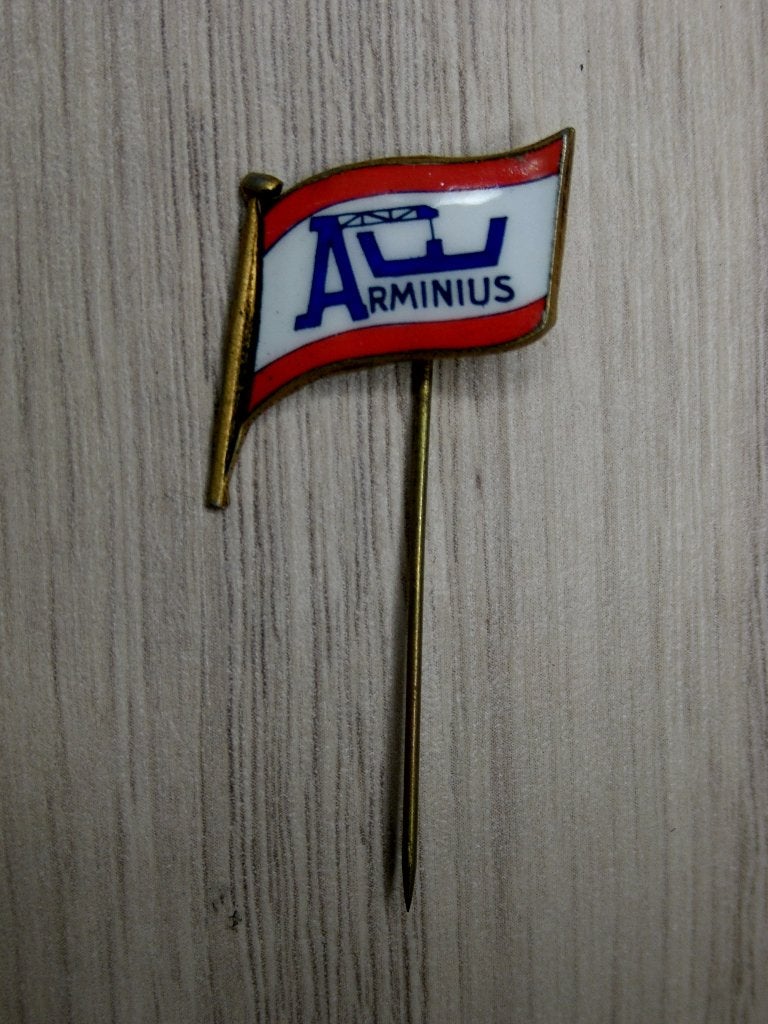 Geëmailleerd speldje Vlag Rederij Arminius, Verzenden, Zo goed als nieuw, Transport, Speldje of Pin