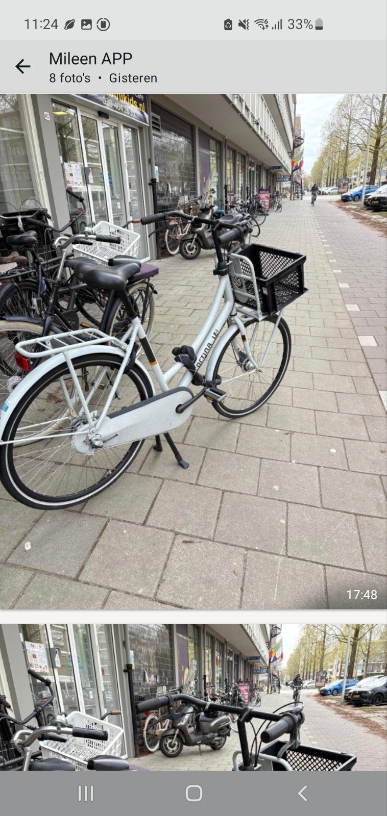 Cortina U4 Transportfiets Damesfiets ND7 Smooth Grey, 53 tot 56 cm, Versnellingen, Zo goed als nieuw, Trommelrem