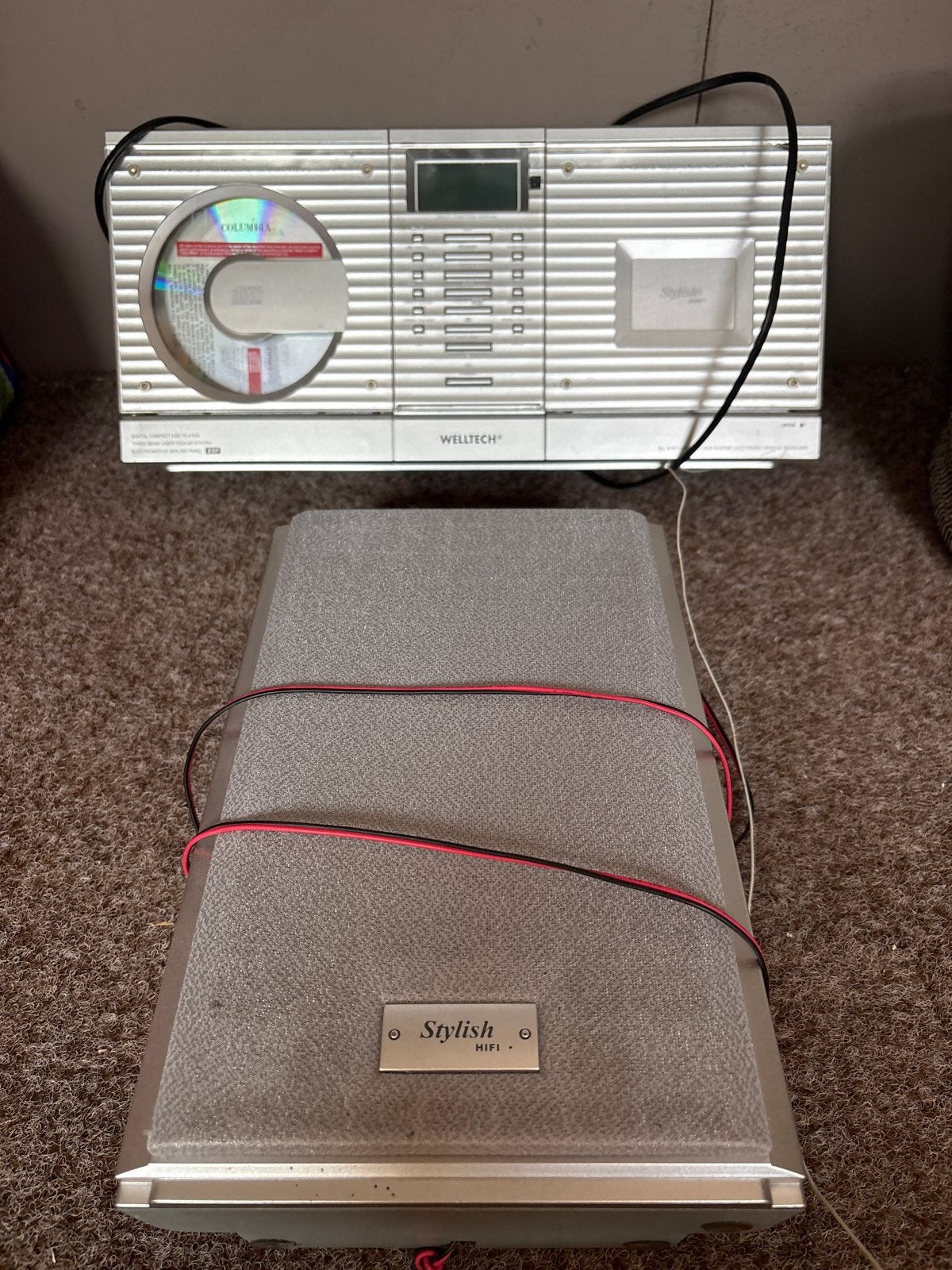 Welltech Stylish HIFI met CD-speler en speakers, Overige merken, Gebruikt, Ophalen of Verzenden, Microset