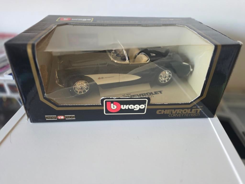 Burago Chevrolet Corvette (1957) modelauto, Ophalen of Verzenden