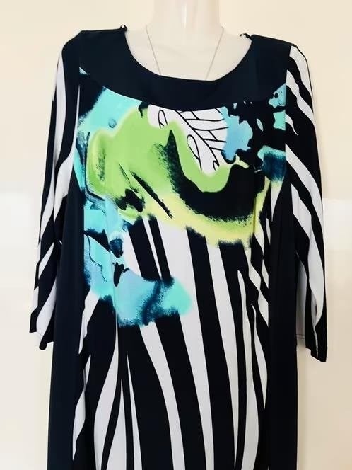 Select Hermann Lange jurk maat 46[v], Kleding | Dames, Blauw, Maat 46/48 (XL) of groter, Ophalen of Verzenden, Zo goed als nieuw