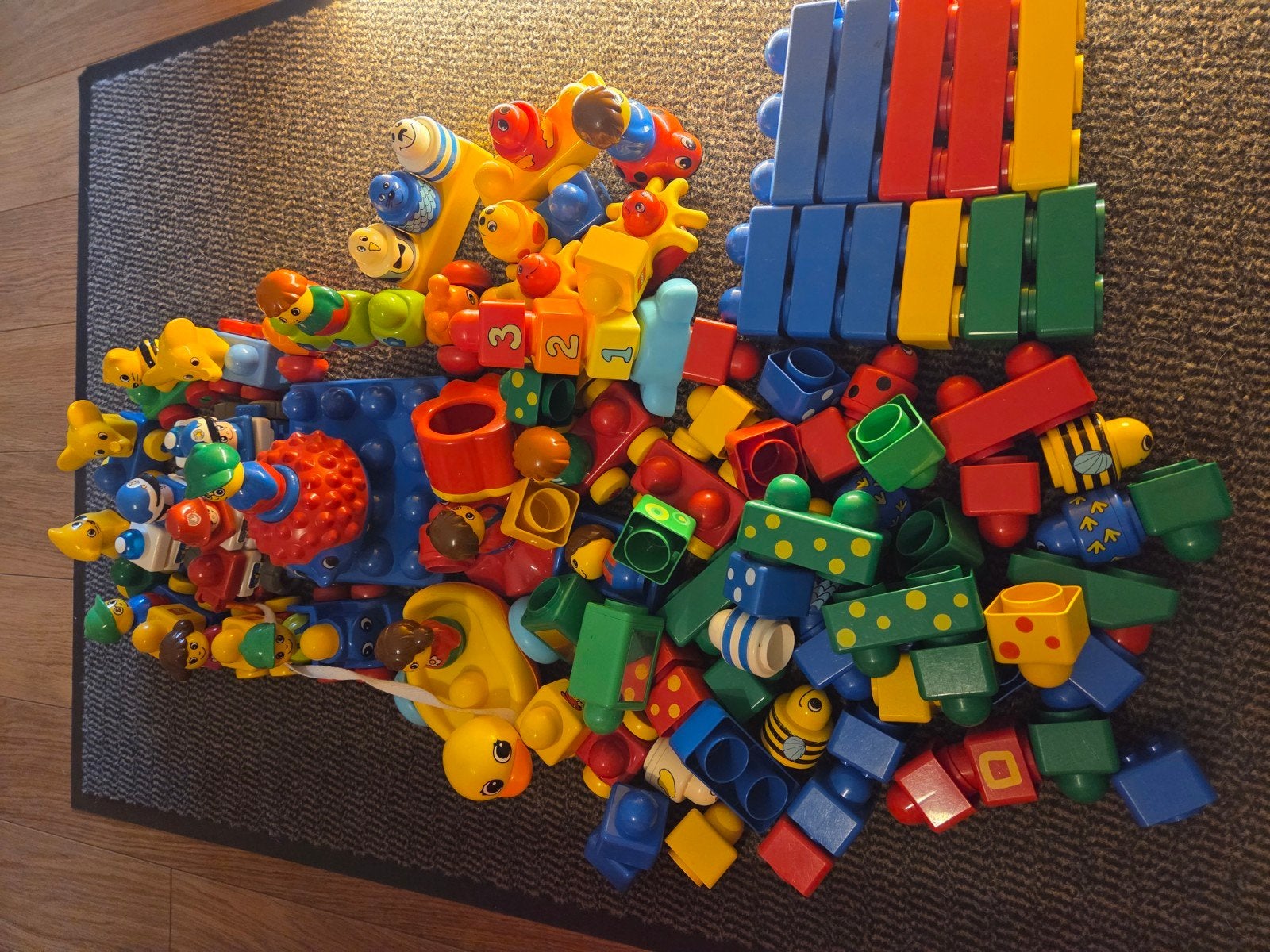 Grote partij LEGO Primo en Duplo speelgoed, Gebruikt, Lego Primo, Inclusief extra onderdelen, Ophalen of Verzenden